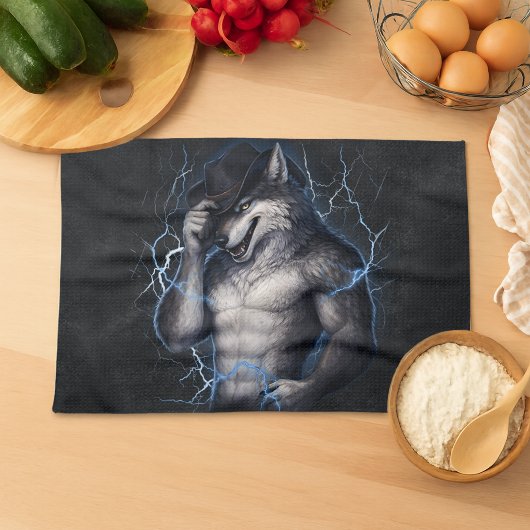 Geen aardige jongen meer Grappige Alpha Wolf Meme  Theedoek