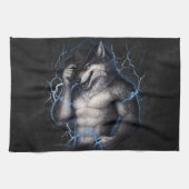 Geen aardige jongen meer Grappige Alpha Wolf Meme  Theedoek (Horizontaal)