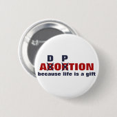 Geen abortus. Het leven is een geschenk! Ronde Button 5,7 Cm (Voorkant /achterkant)