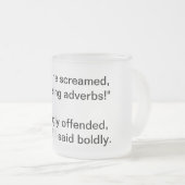 Geen adverbs Humorische Mok (Voorkant rechts)