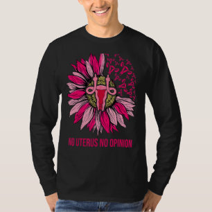 Geen advies Zonnebloem 1973 Feministische vrouwen T-shirt