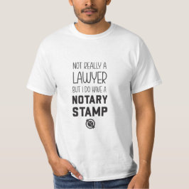 Geen advocaat Notaris Heren T-shirt