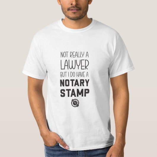 Geen advocaat Notaris Heren T-shirt (Voorkant)