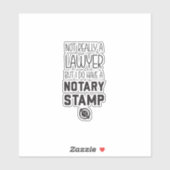 Geen advocaat Notaris Sticker Grappig (Vel)