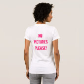Geen afbeeldingen alstublieft t-shirt (Achterkant volledig)