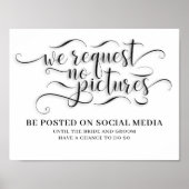 Geen Afbeeldingen bruiloft Poster (Voorkant)