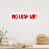 Geen afdekking! poster (Keuken)