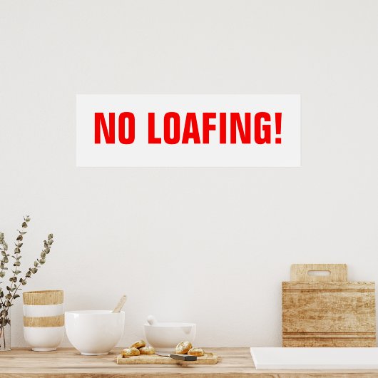 Geen afdekking! poster (Keuken)