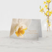 Geen afscheid kaart (Gele Bloem)