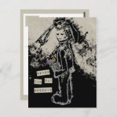 geen afscheid nemen sinibunny briefkaart (Voorkant / Achterkant)