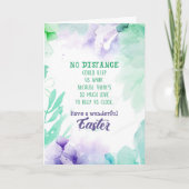 Geen Afstand kon ons apart houden Pasen Feestdagen Kaart (Voorkant)