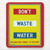 Geen afvalwater muismat (Voorkant)