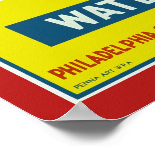 Geen afvalwater poster (Hoek)