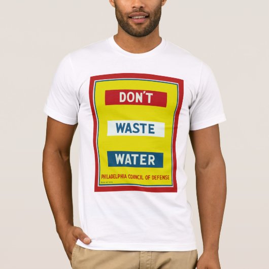 Geen afvalwater t-shirt (Voorkant)
