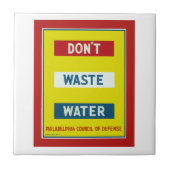 Geen afvalwater tegeltje (Voorkant)