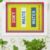 Geen afvalwater theedoek (Gevouwen)