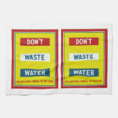 Geen afvalwater theedoek (Horizontaal)