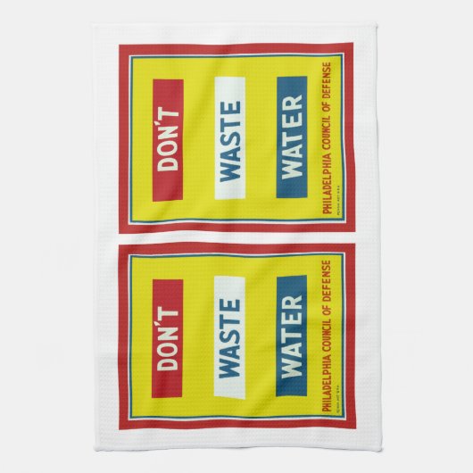 Geen afvalwater theedoek (Verticaal)