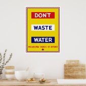 Geen afvalwater — WPA Poster (Keuken)