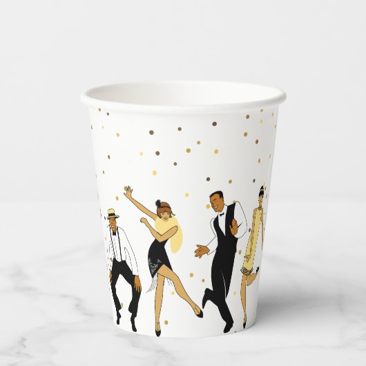 GEEN AGE Art Deco/Great Gatsby/1920s Birthday Part Papieren Bekers (Achterkant)