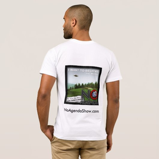 Geen agenda-Show T-Shirt (Achterkant volledig)