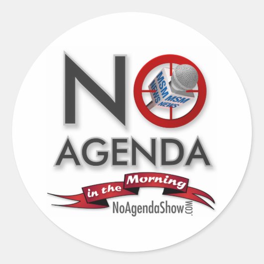 Geen agenda Stickers (Voorkant)