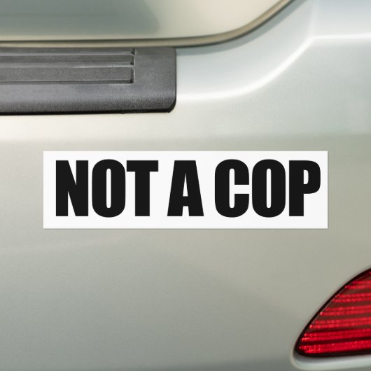 GEEN AGENT BUMPERSTICKER (Op auto)
