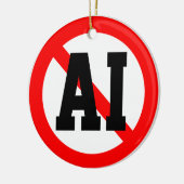 Geen AI Keramisch Ornament (Links)