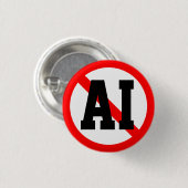 Geen AI Ronde Button 3,2 Cm (Voorkant /achterkant)