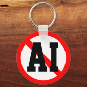 Geen AI Sleutelhanger (Achterkant)