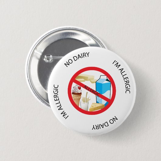 Geen airy Allergy Alert Button (Voorkant /achterkant)