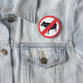 Geen airy knop ronde button 5,7 cm (In situ)