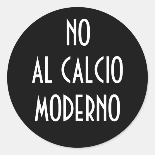 GEEN AL CALCIO MODERNO STICKER (Voorkant)