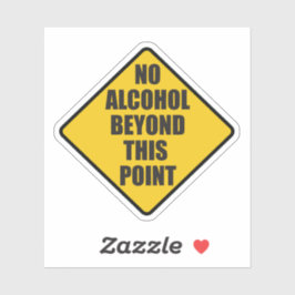 Geen alcohol buiten deze deur sticker