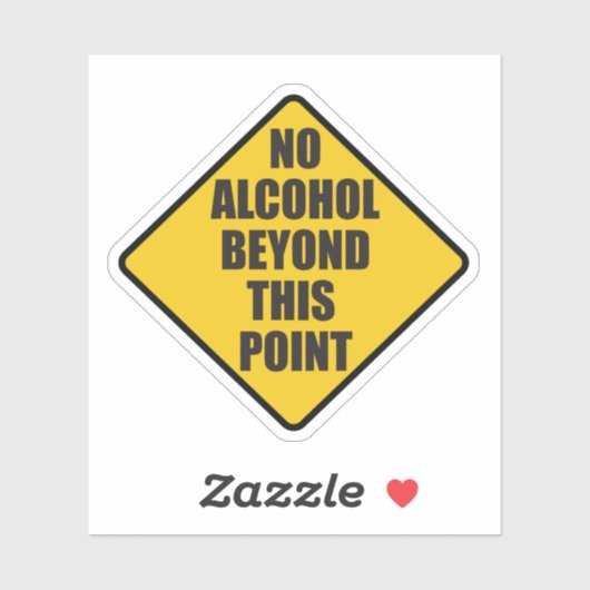 Geen alcohol buiten deze deur sticker (Vel)
