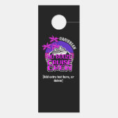 GEEN ALCOHOL TOER CREW Meidenavondje Deurhanger (Achterkant)