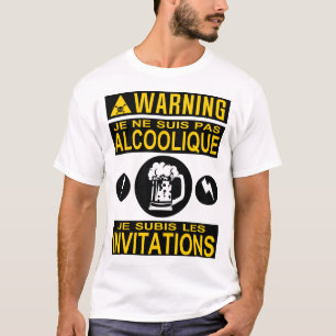 geen alcohol waarvoor humor voor alcohol vrij wild t-shirt