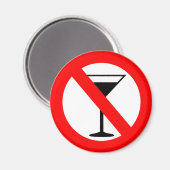 Geen alcoholteken magneet (Voorkant / Achterkant)