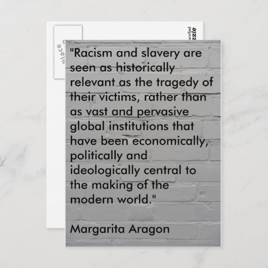 Geen Alibis - kinderen voorlichten over racisme Briefkaart (Voorkant / Achterkant)