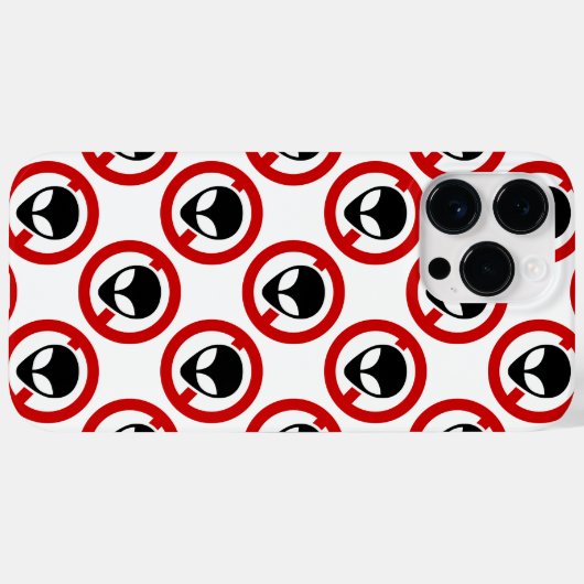 GEEN ALIENS Case-Mate iPhone CASE (Achterkant (horizontaal))