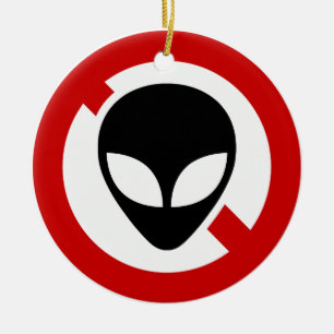 GEEN ALIENS KERAMISCH ORNAMENT