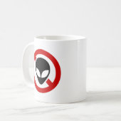 GEEN ALIENS KOFFIEMOK (Voorkant links)