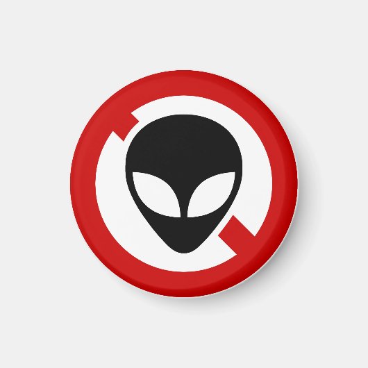 GEEN ALIENS MAGNEET (Voorkant)