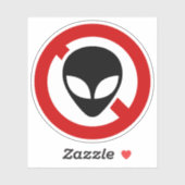 GEEN ALIENS STICKER (Vel)