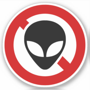 GEEN ALIENS STICKER
