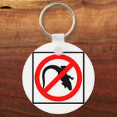 Geen alligators Highway Sign Sleutelhanger (Voorkant)