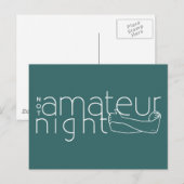 GEEN amateurnacht Briefkaart (Voorkant / Achterkant)