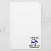 Geen ambulances briefpapier (Voorkant / Achterkant)