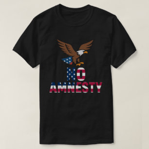 Geen amnestie Kwegel Arends Oor Patriottisch T-shi T-shirt
