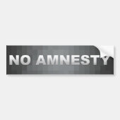 Geen Amnesty Bumpersticker (Voorkant)